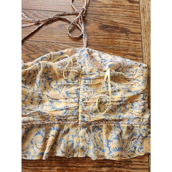 NWOT Veronica Beard Arienne Gathered Halterneck Top size 12 - Picture 5 of 5